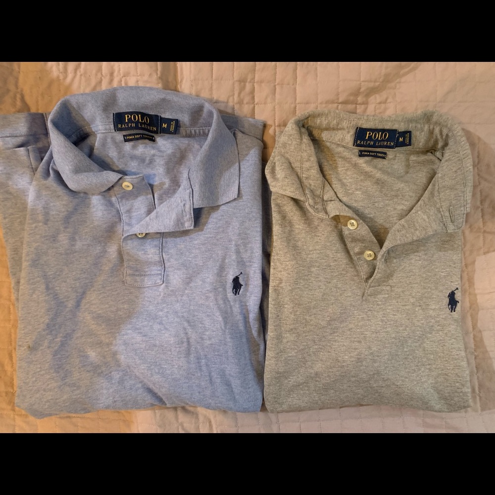 BUNDLE: Polo Ralph Lauren Pima polos- medium